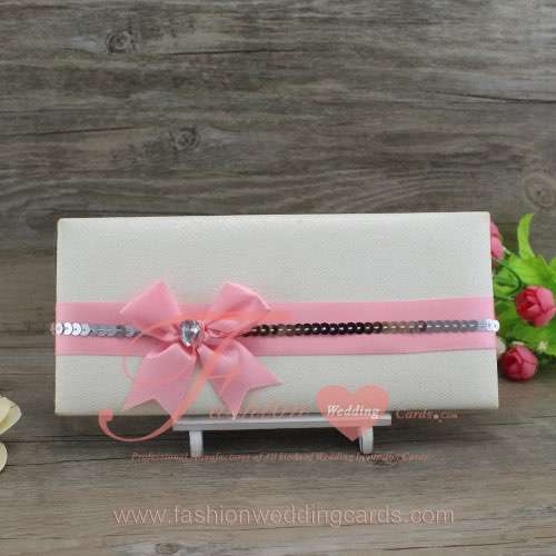 Unusual Glitter Wedding Money Wallet Invitations Cards